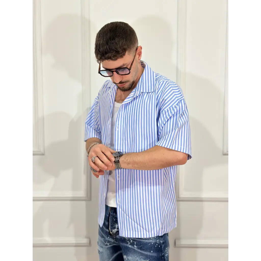 Camicia righe m/m - CAMICIA