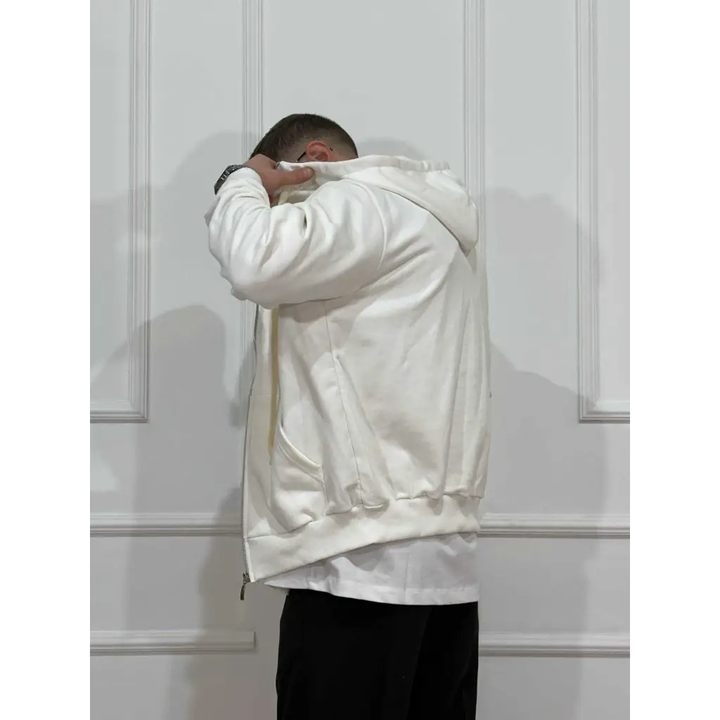 Felpa basic con zip - MAGLIA