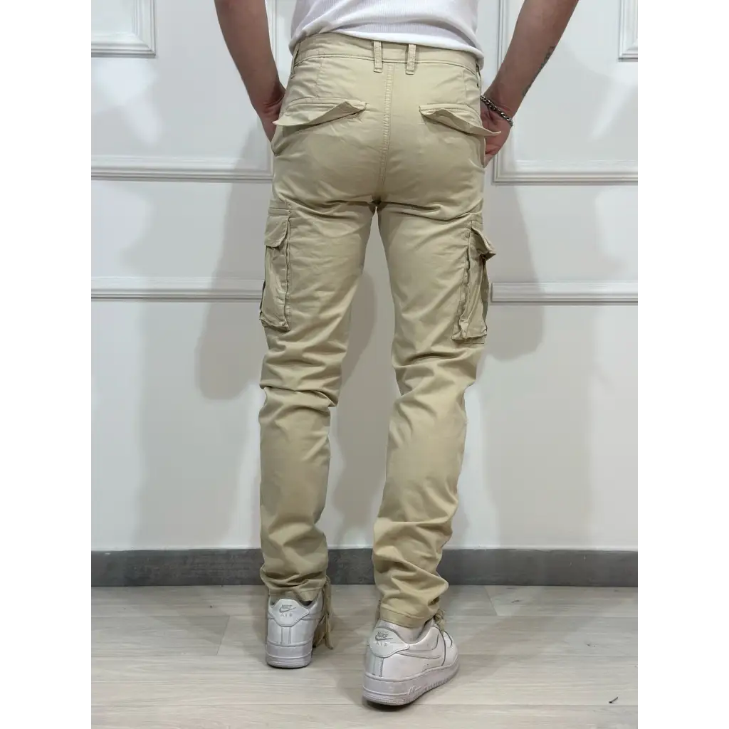 Pantalone cargo con tasconi - PANTALONI E JEANS
