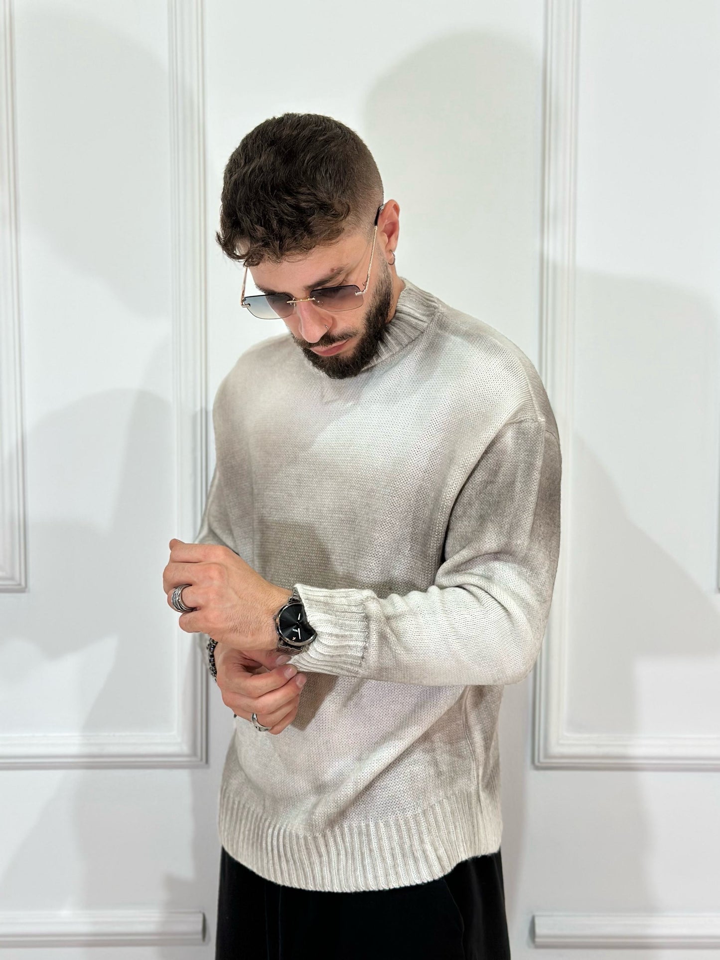 Maglia tricot o-neck