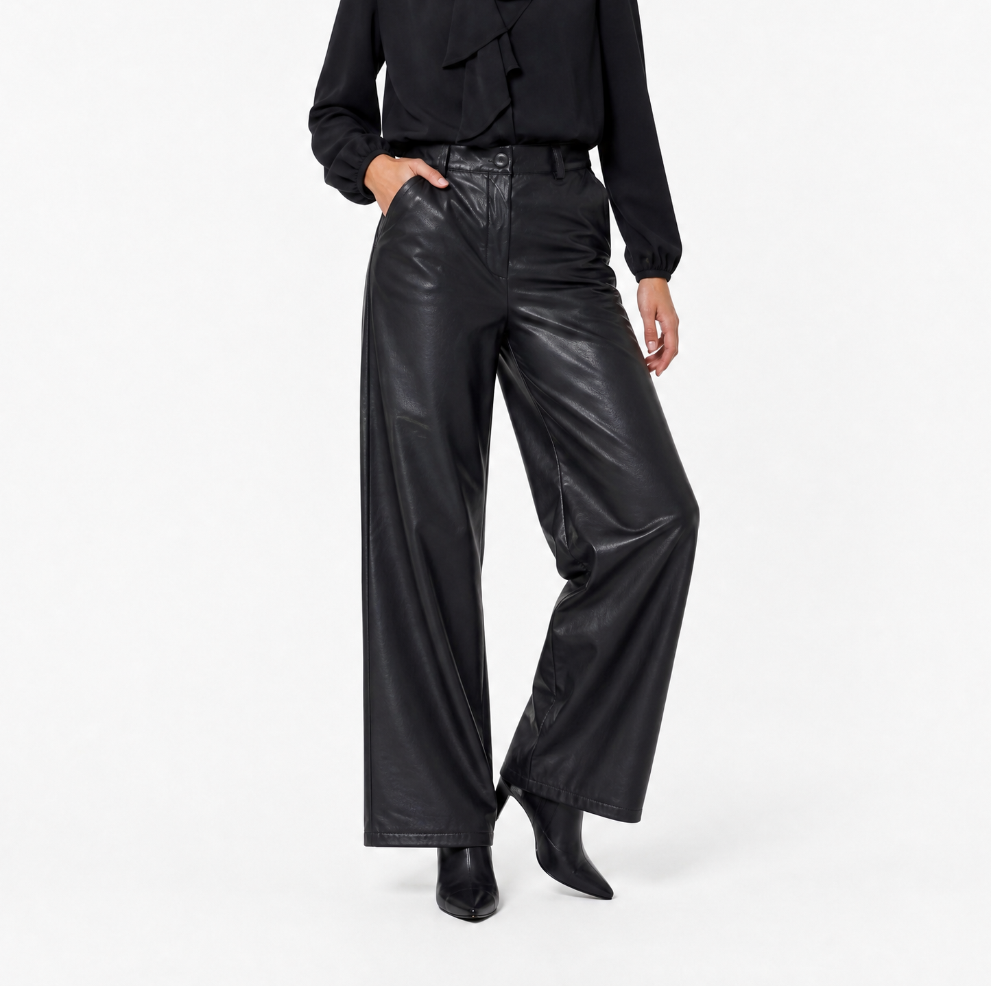 Pantalone ecopelle