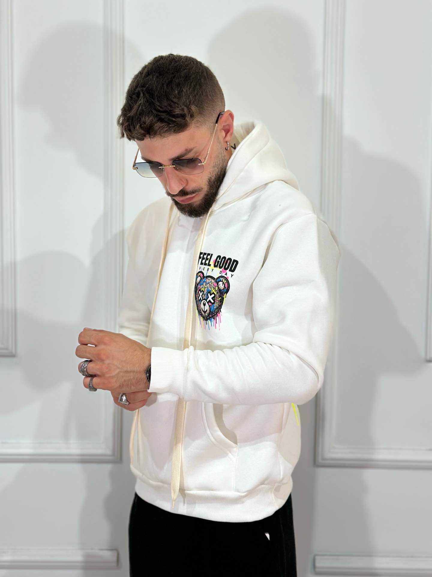 Felpa cappuccio Feel Good