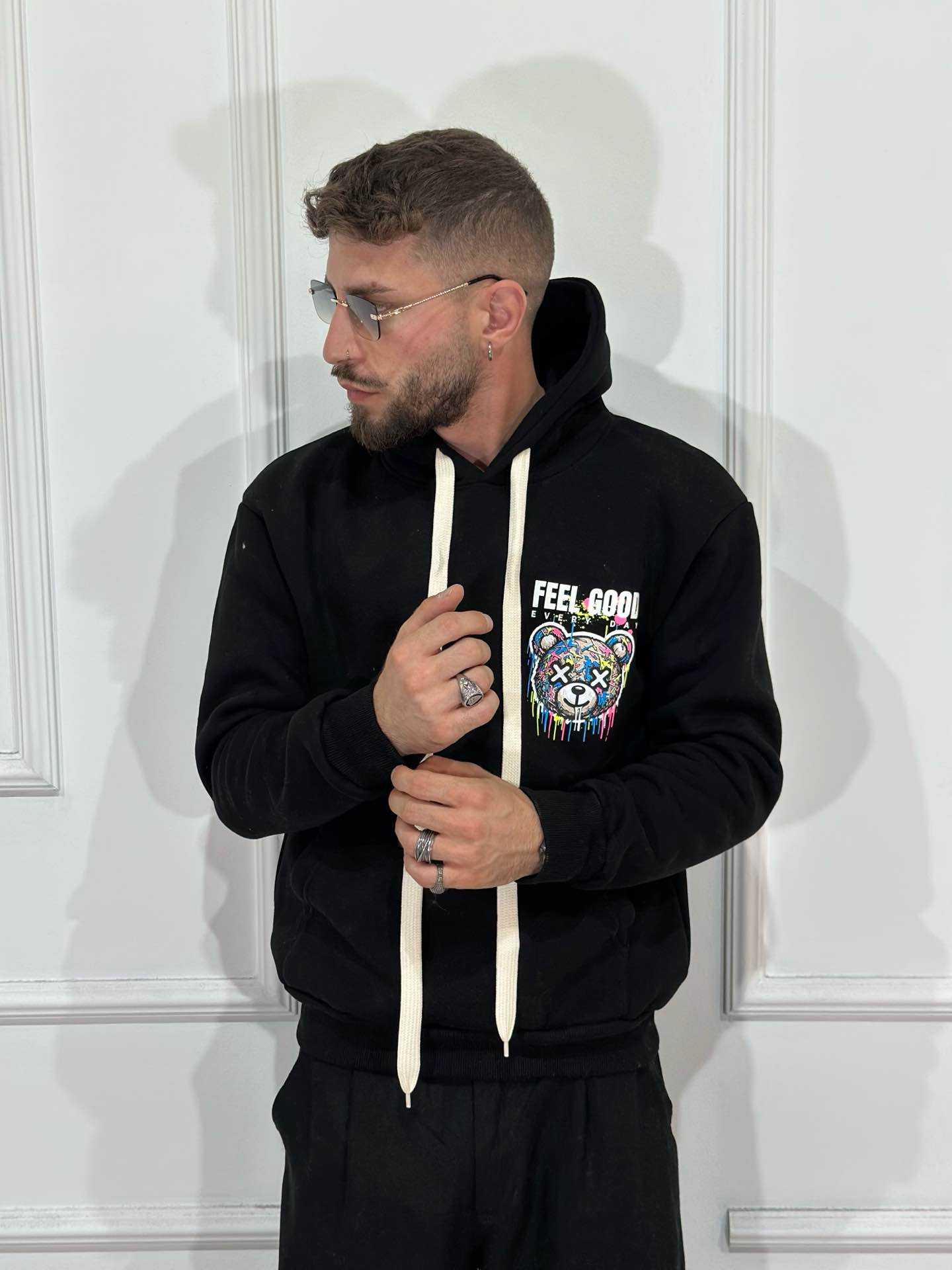 Felpa cappuccio Feel Good