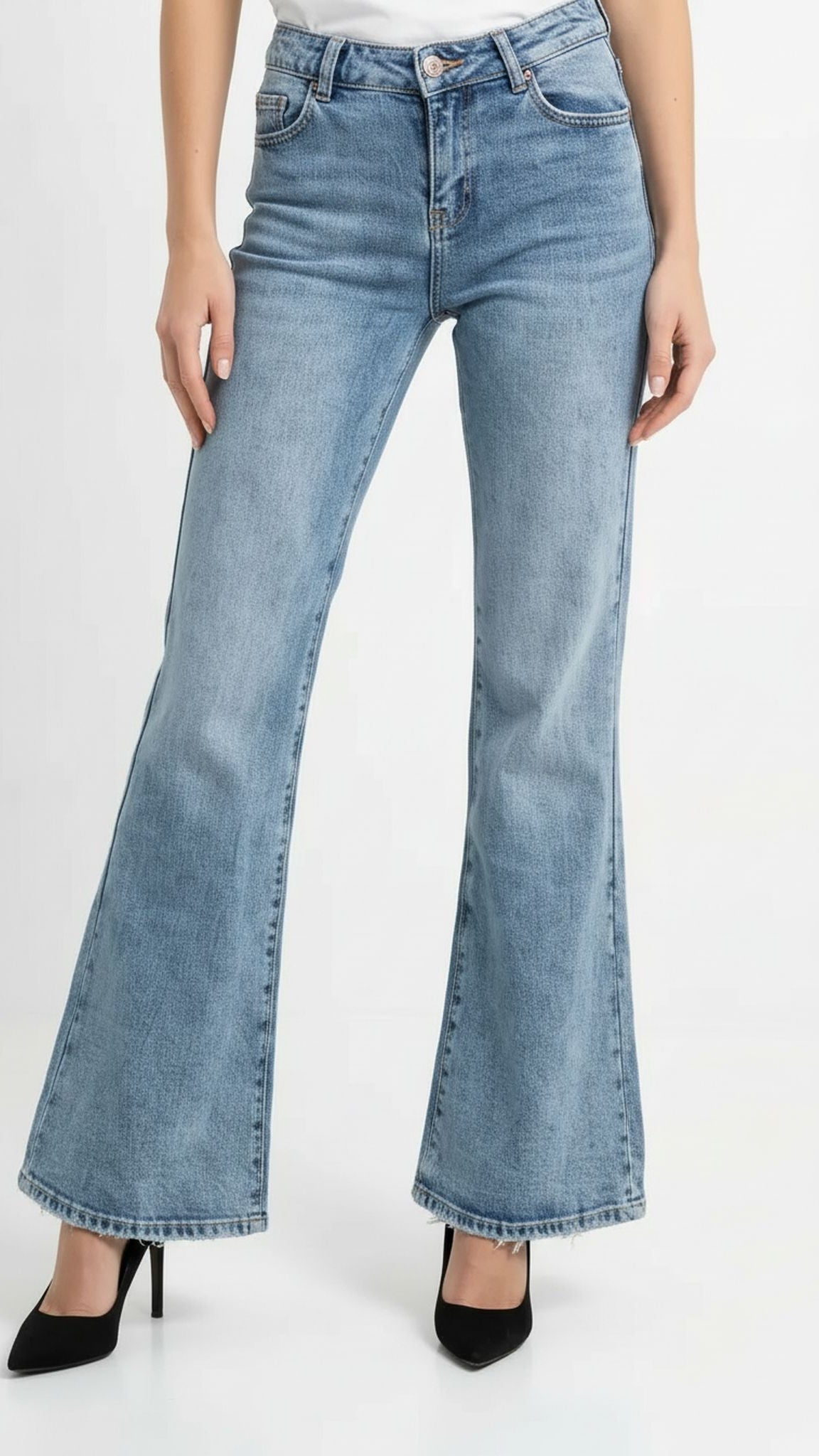 Jeans wideleg basic sw