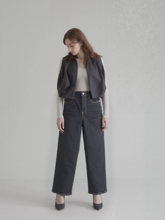 Jeans Wideleg BlueBlack