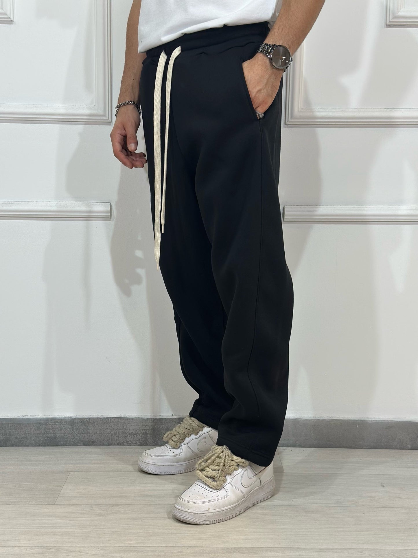Pantalone felpa Wideleg
