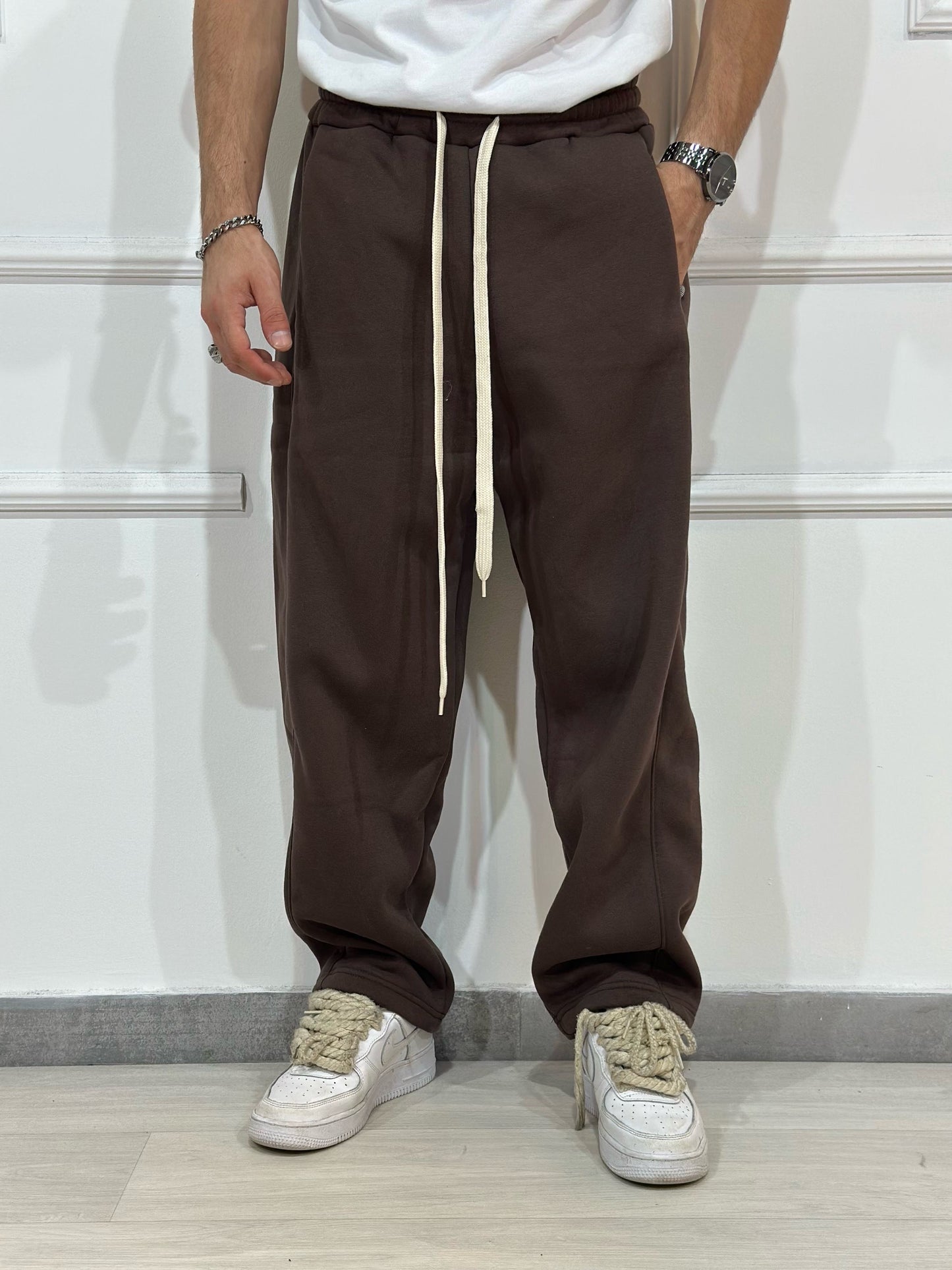Pantalone felpa Wideleg