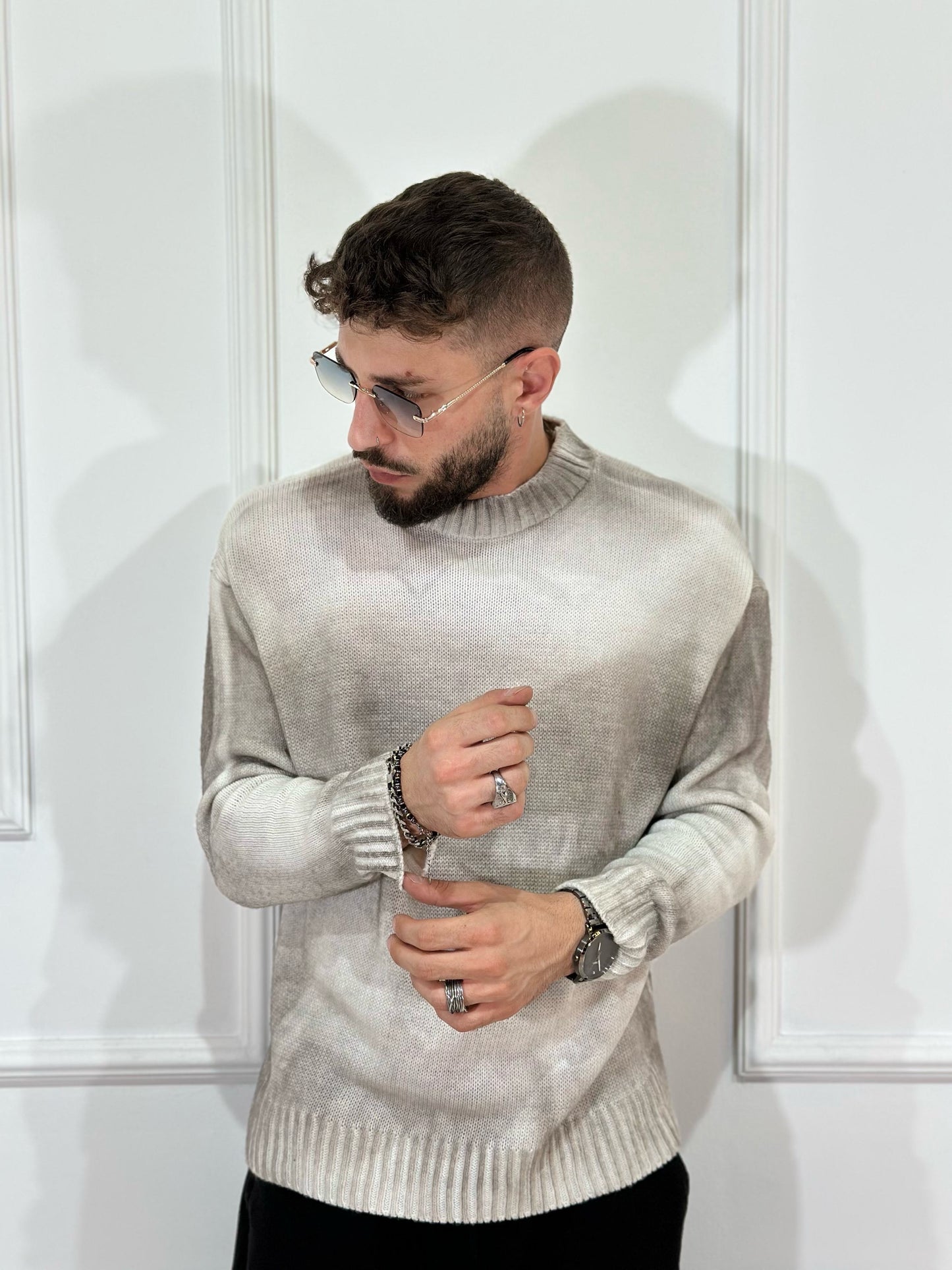 Maglia tricot o-neck