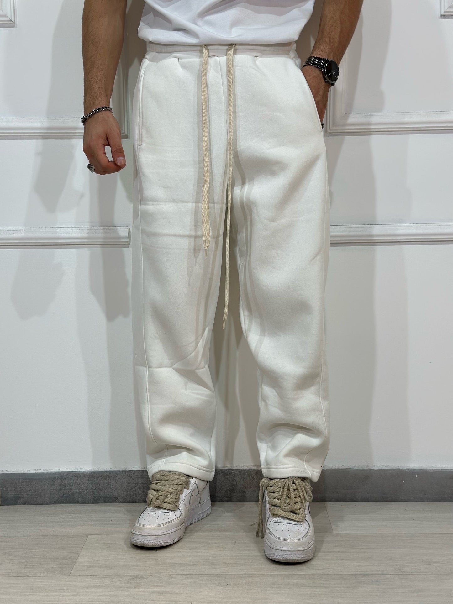 Pantalone felpa Wideleg