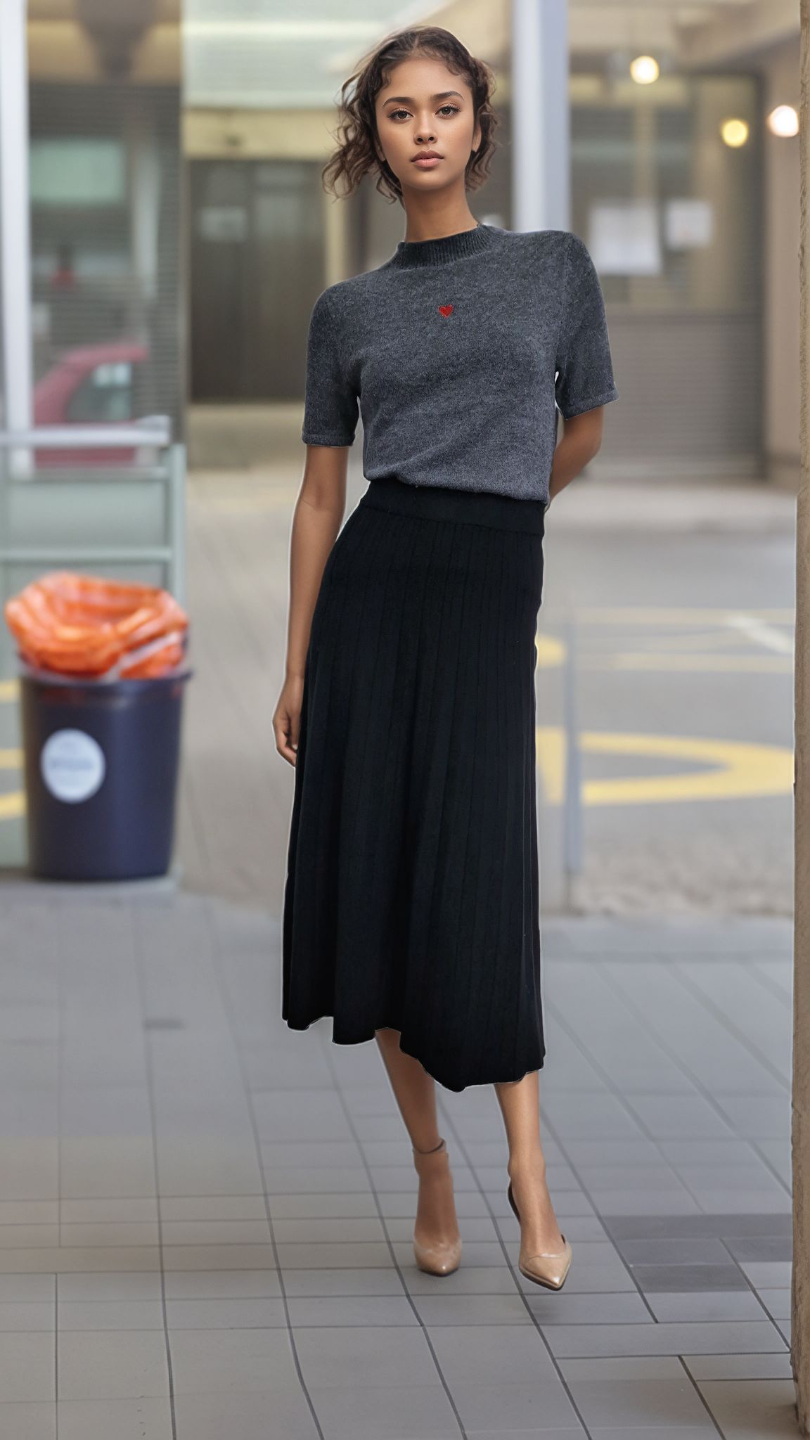 Longuette Plissè Tricot