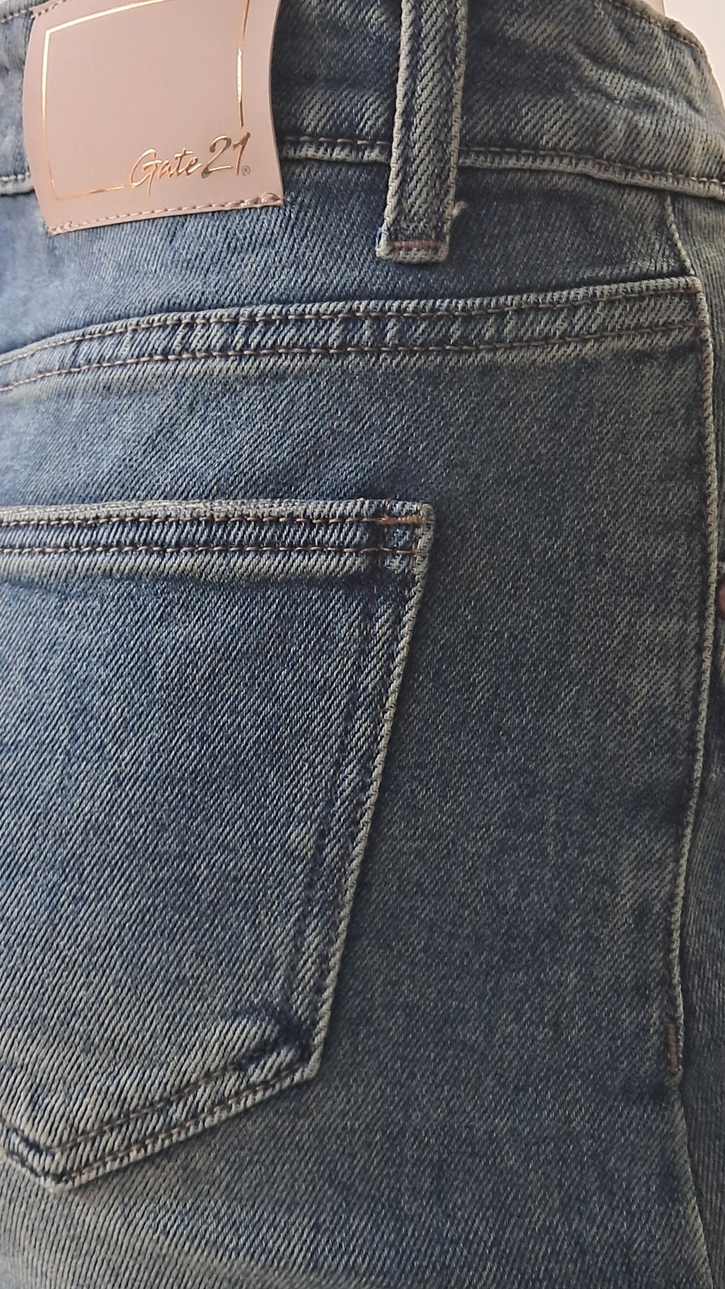 Mini denim borchie