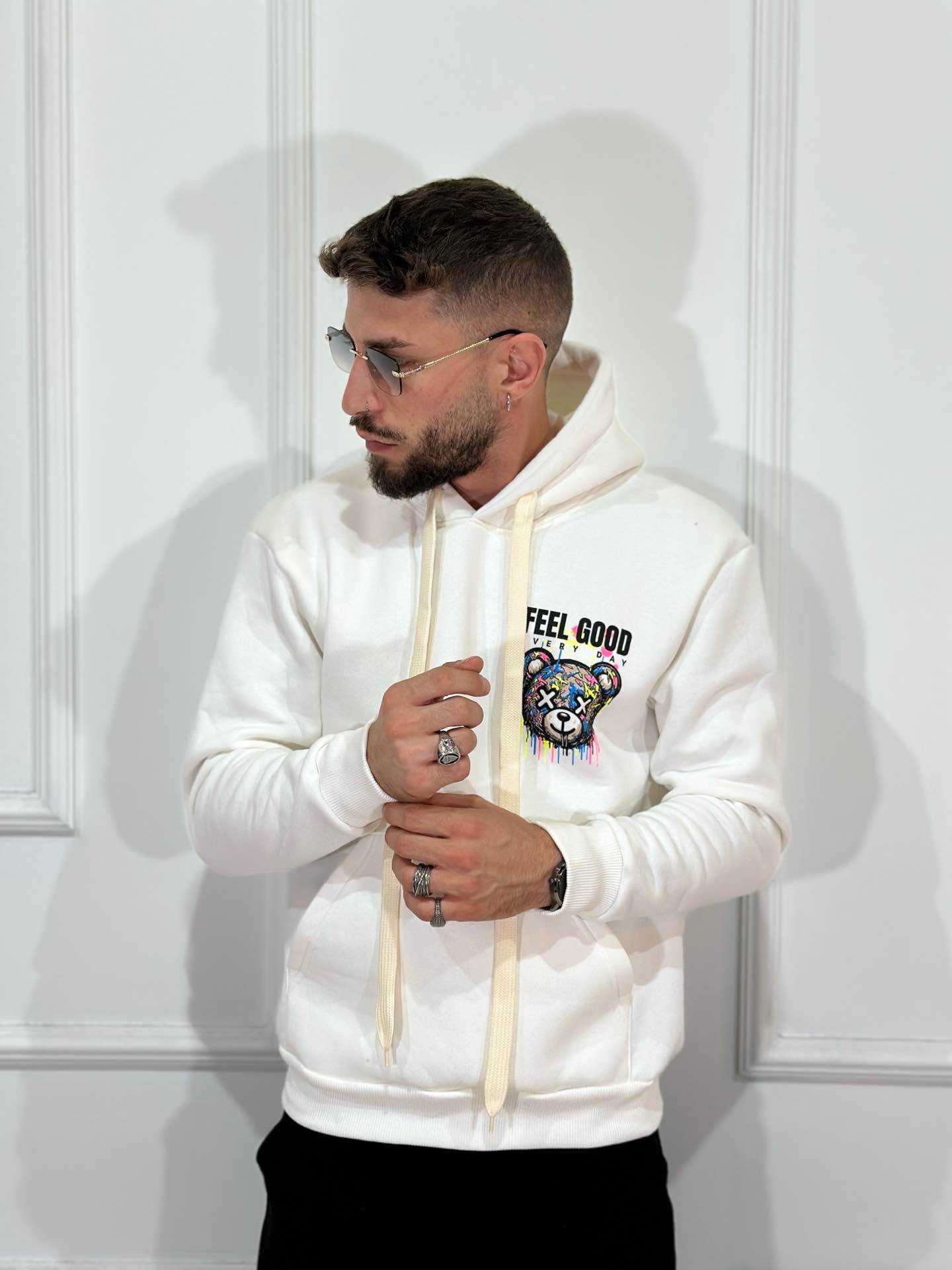 Felpa cappuccio Feel Good