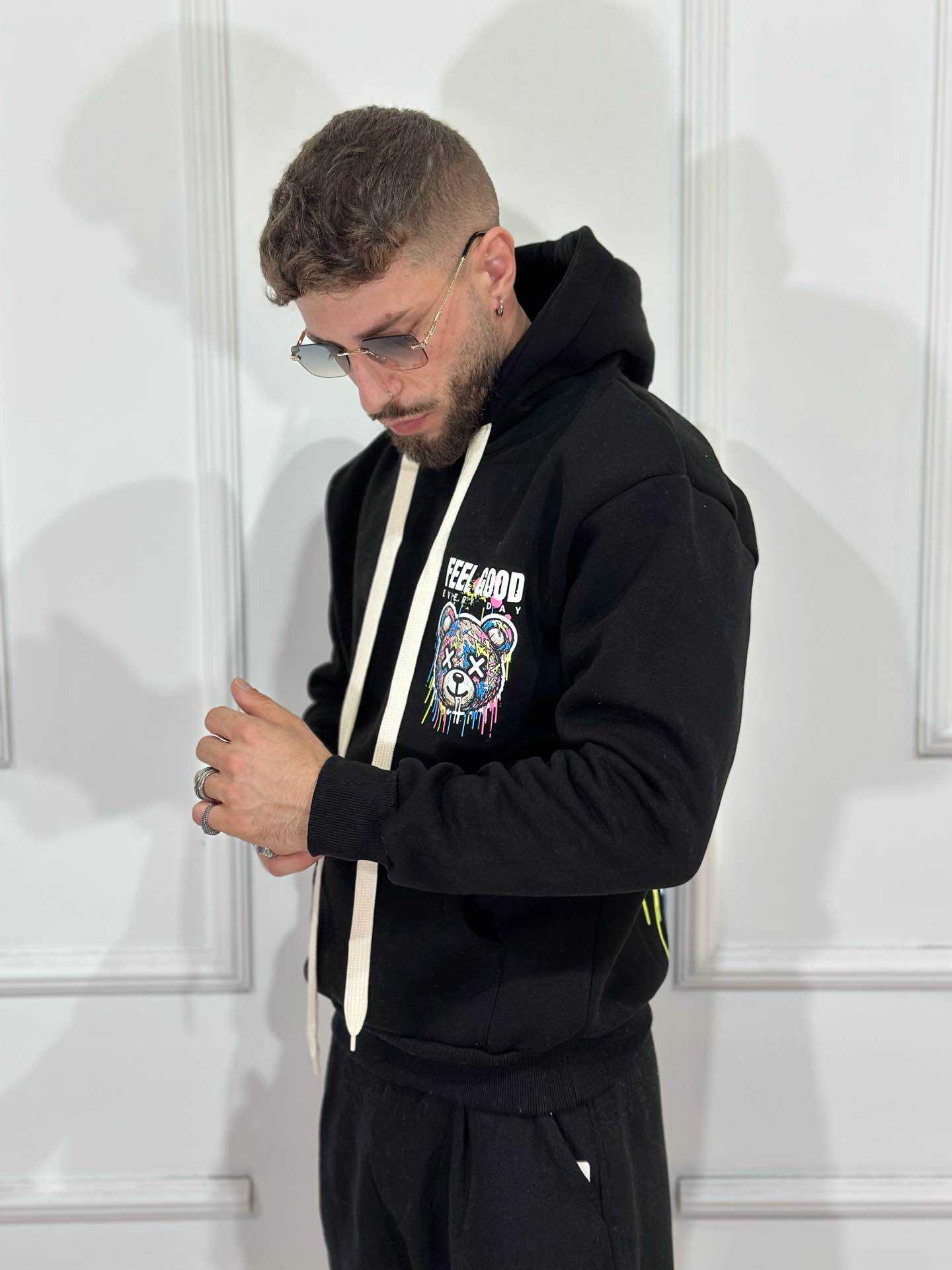 Felpa cappuccio Feel Good