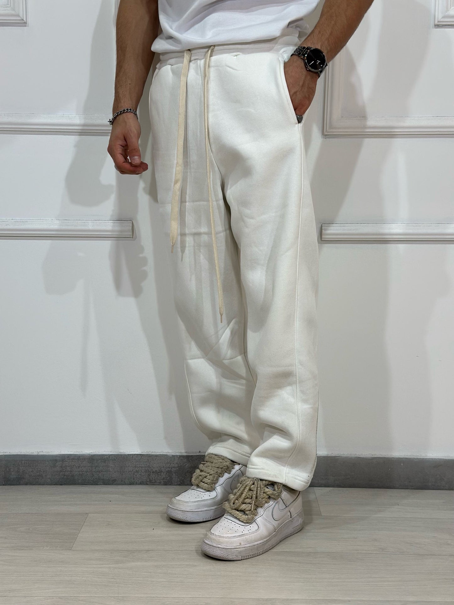 Pantalone felpa Wideleg