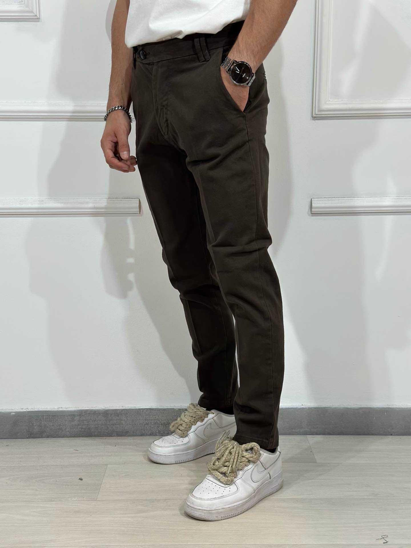 Pantalone Chinos gabardina