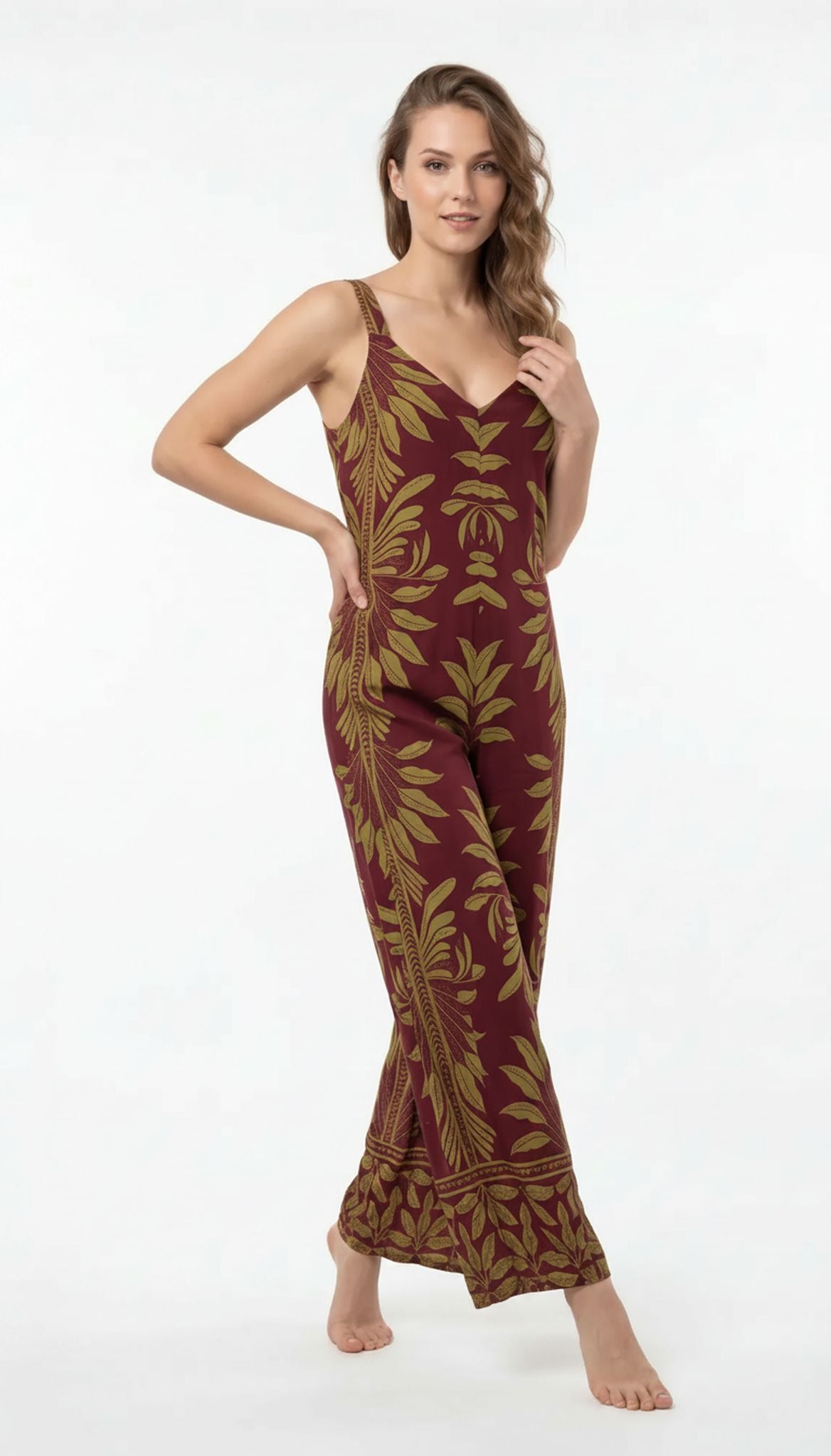 Tuta jumpsuit stampata