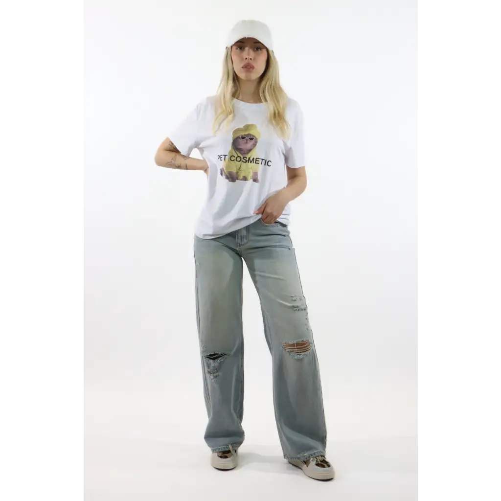 T-shirt Pet cosmetic - BIANCO / UNICA / Cotone - T-SHIRT