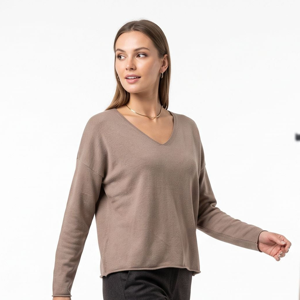 Maglia basic scollo V
