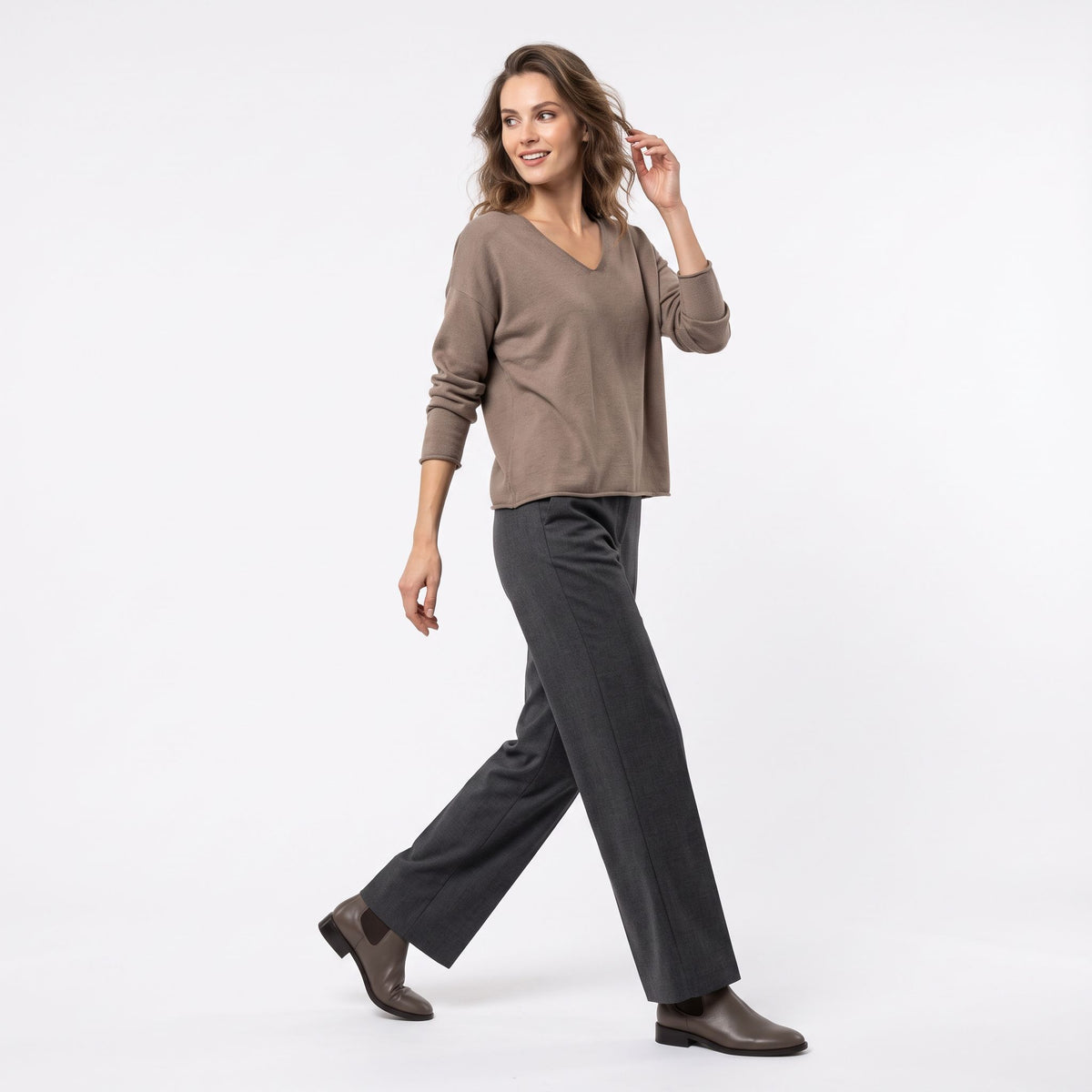 Maglia basic scollo V