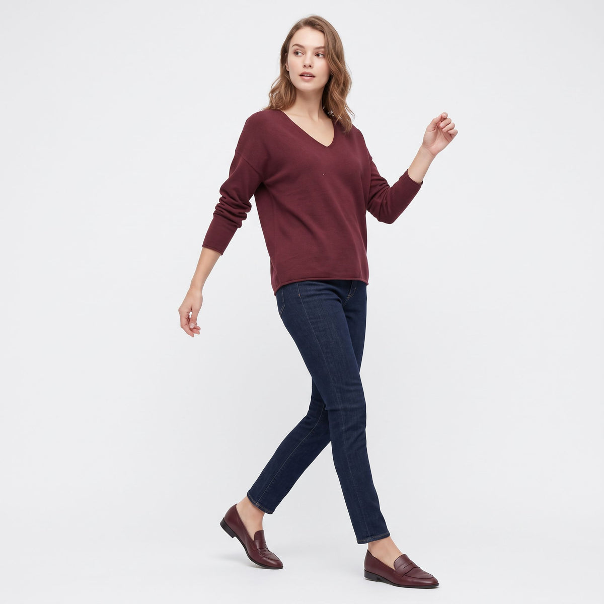 Maglia basic scollo V