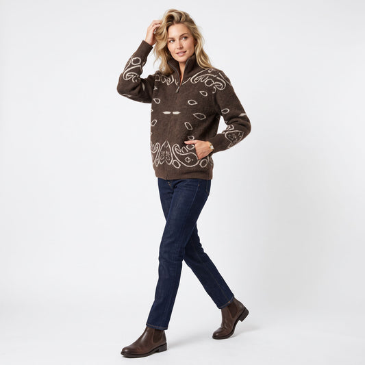 Cardigan zip