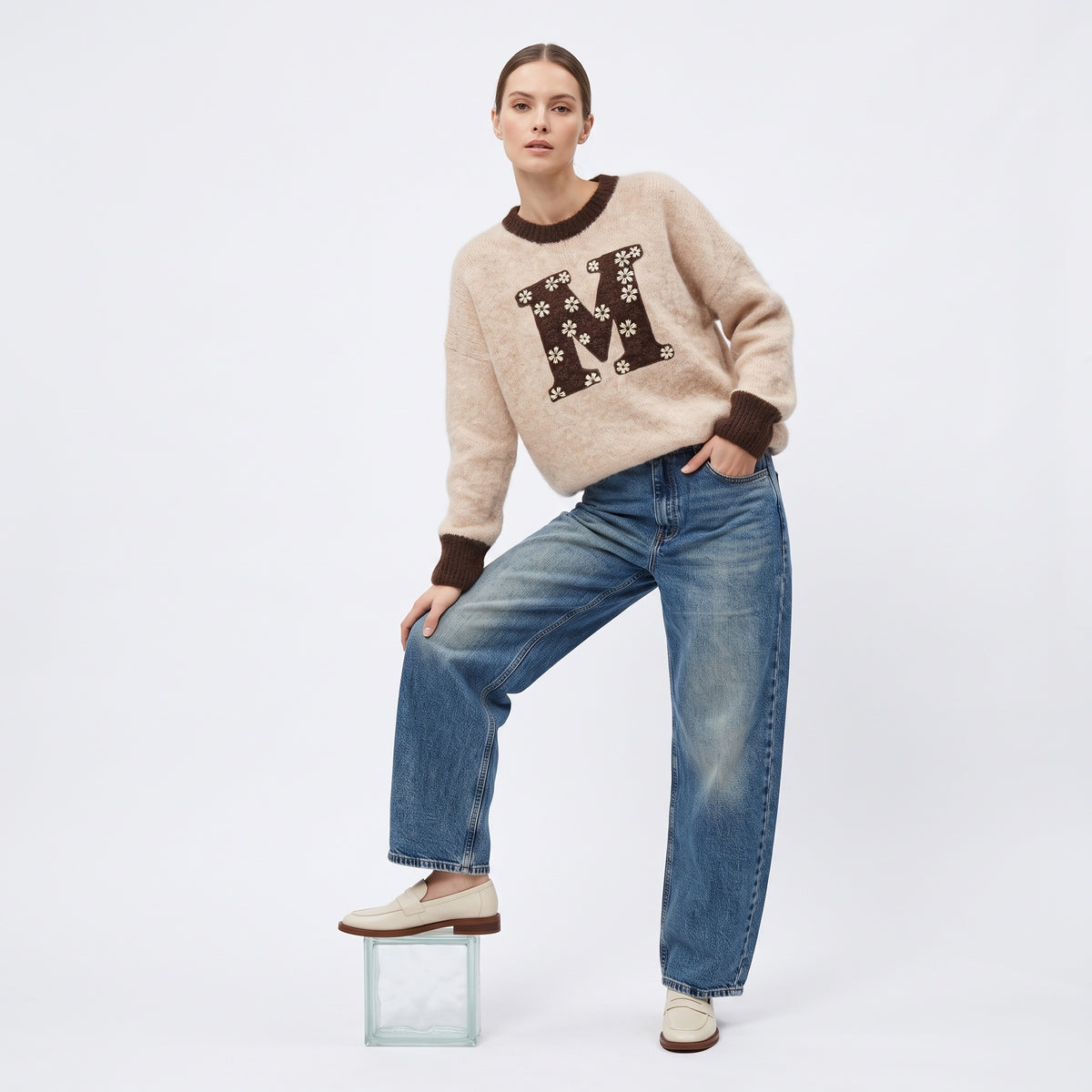 Jeans risvolto in vita