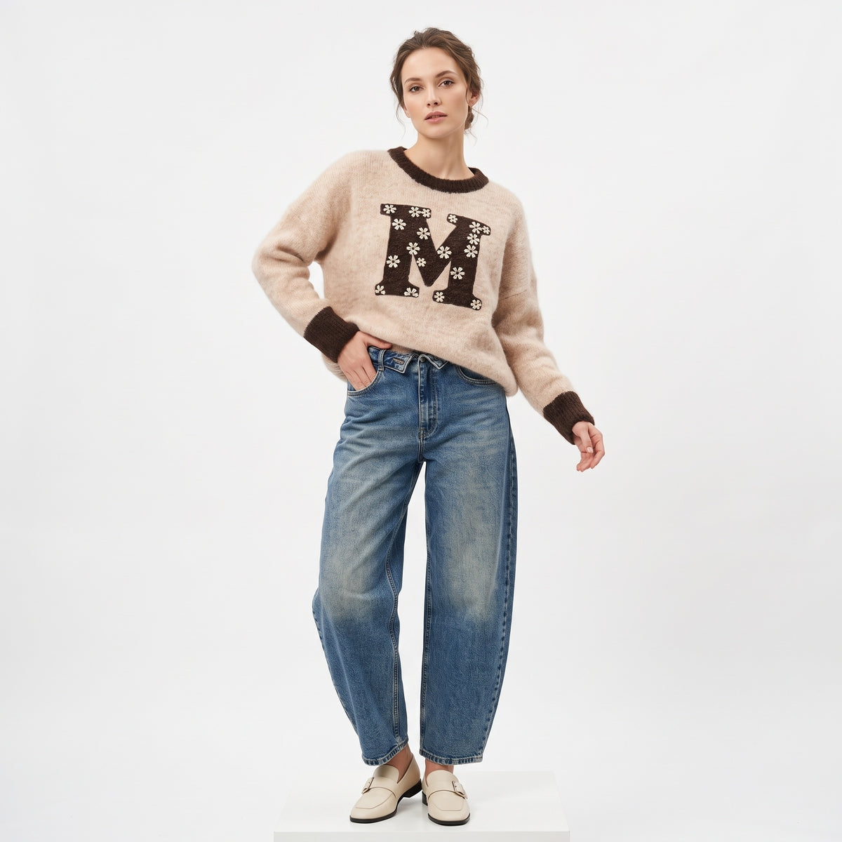 Jeans risvolto in vita