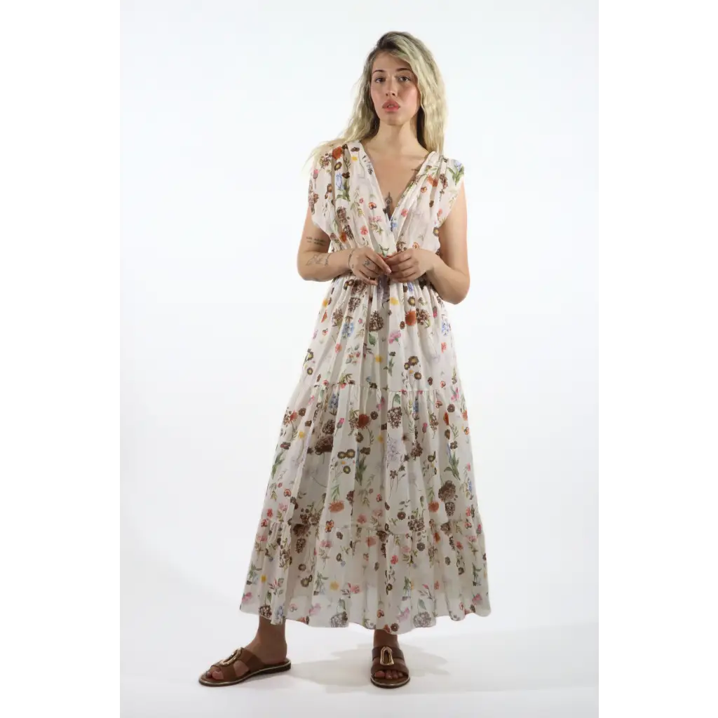 Abito fantasia fiori - FANTASIA / UNICA / Cotone - abito