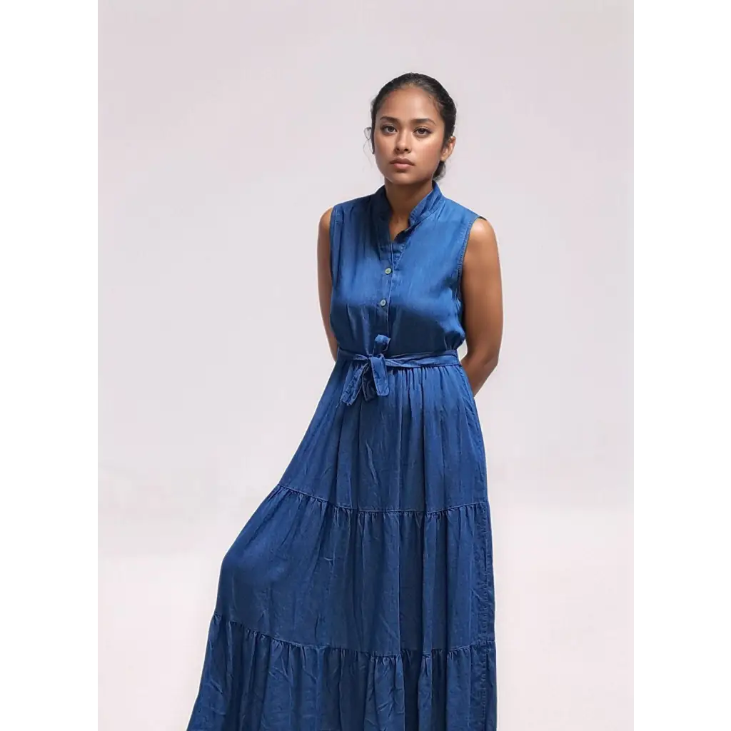Abito lungo Denim Chambry - DENIM / UNICA / Lyocell - abito