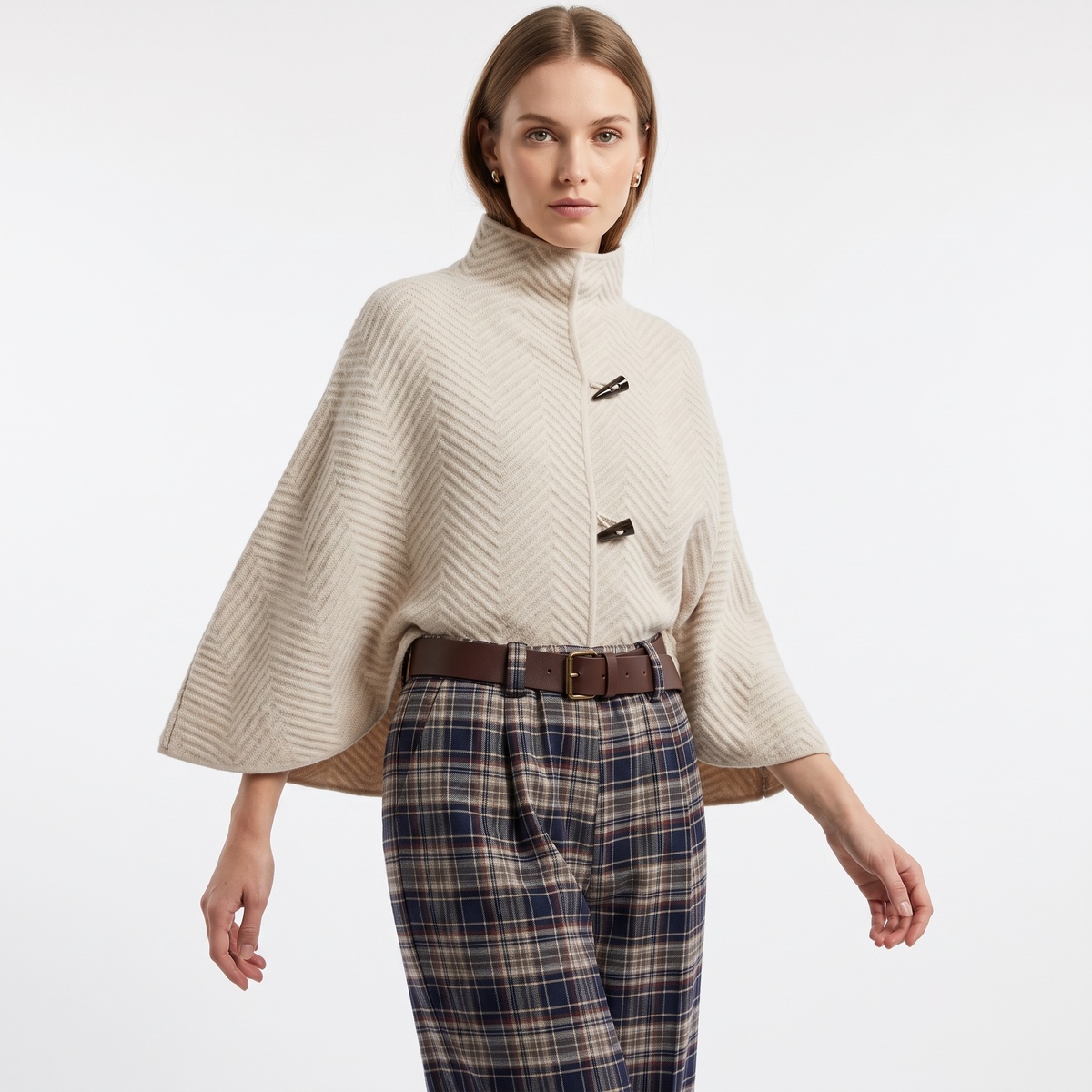 Pantalone midi quadri