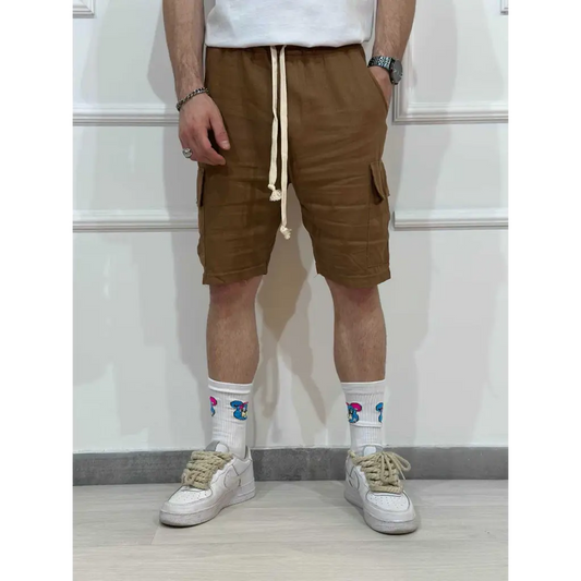 Bermuda lino con tasconi - SHORTS