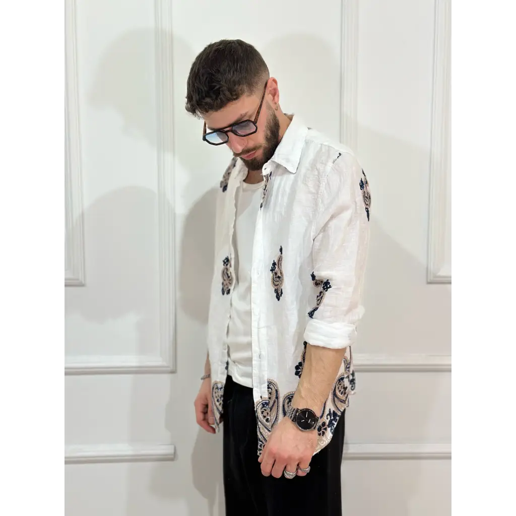 Camicia con ricamo - CAMICIA