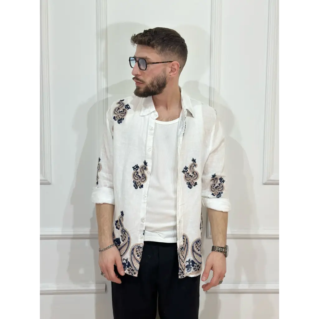 Camicia con ricamo - CAMICIA