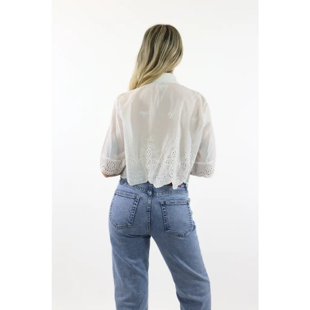 Camicia crop - BIANCO / UNICA / Cotone - CAMICIA