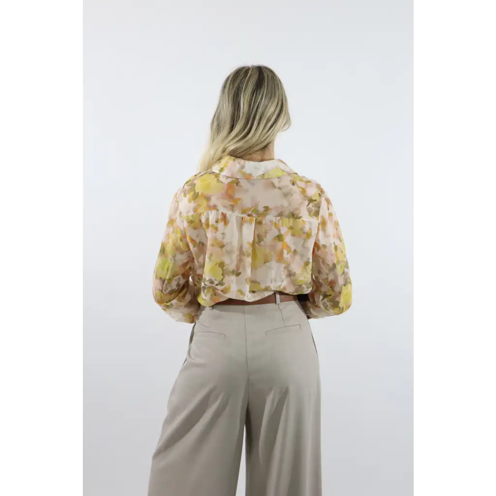 Camicia seta fantasia - GIALLO / UNICA / Cotone/Seta - CAMICIA