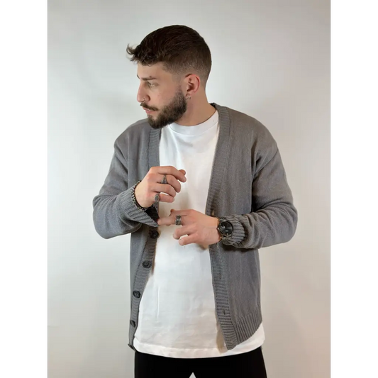 Cardigan tricot con bottoni - MAGLIA