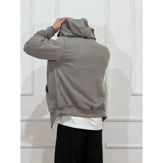 Felpa basic con zip - MAGLIA