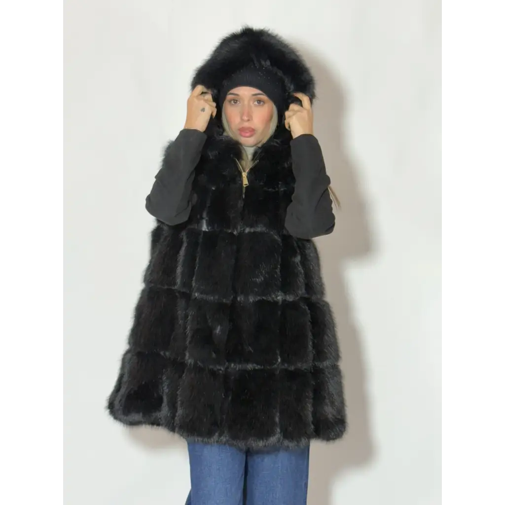 Gilet ecopelliccia - MORO / UNICA - GIUBBOTTO/CAPPOTTO