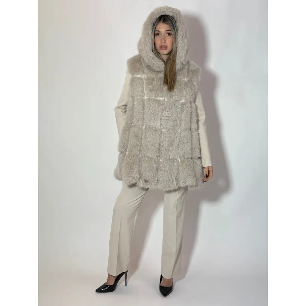 Gilet ecopelliccia - MORO / UNICA - GIUBBOTTO/CAPPOTTO