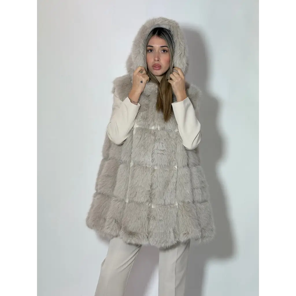 Gilet ecopelliccia - MORO / UNICA - GIUBBOTTO/CAPPOTTO