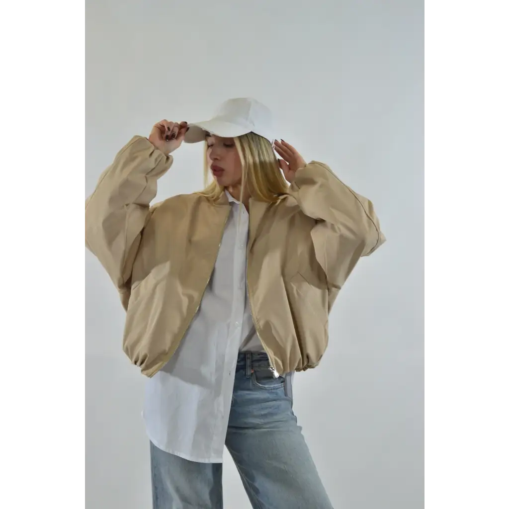 Giubbino bomber - BEIGE / UNICA / Poliestere - GIUBBOTTO