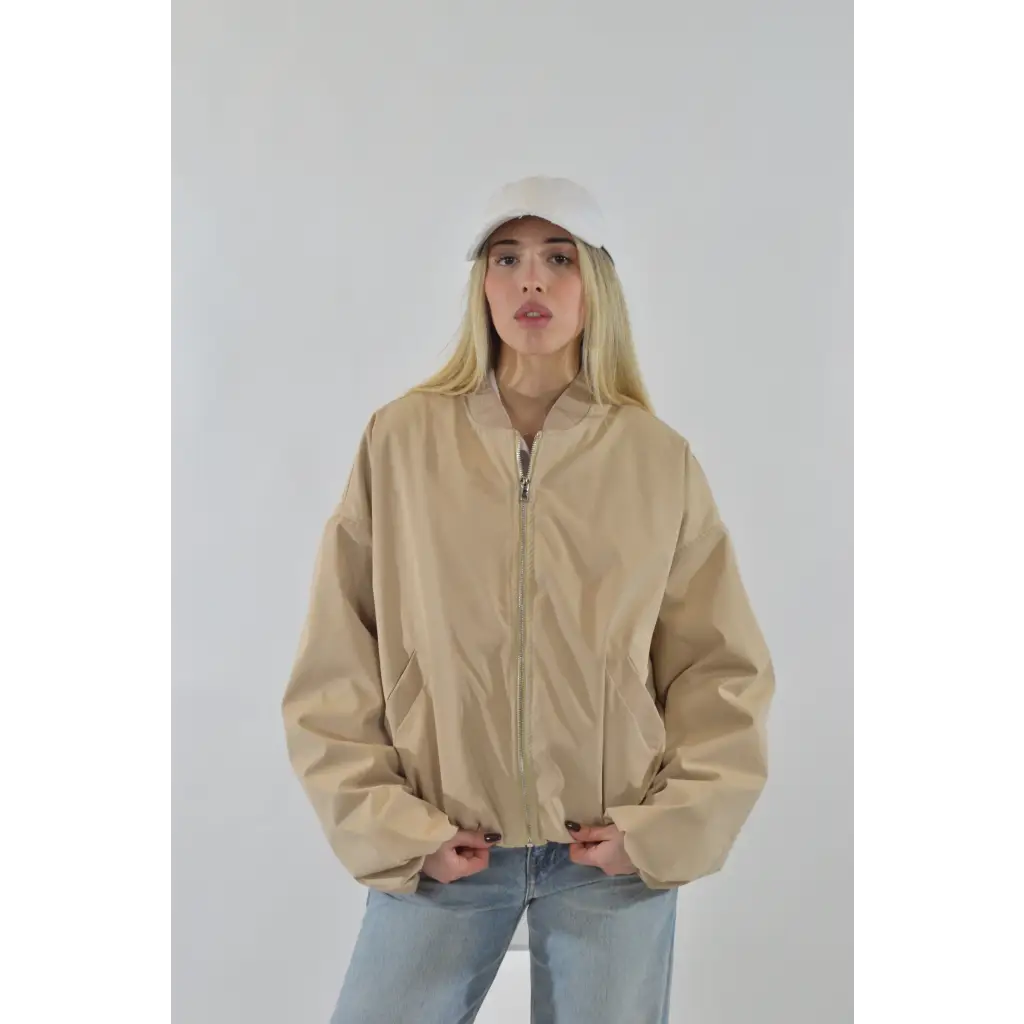 Giubbino bomber - BEIGE / UNICA / Poliestere - GIUBBOTTO