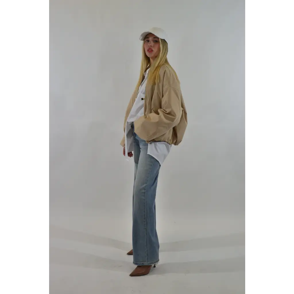 Giubbino bomber - BEIGE / UNICA / Poliestere - GIUBBOTTO