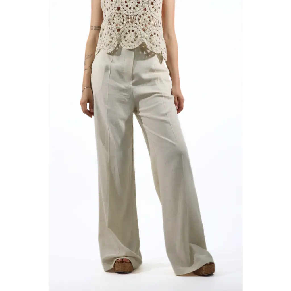 Pantalone Lino/Viscosa - PANTALONI E JEANS