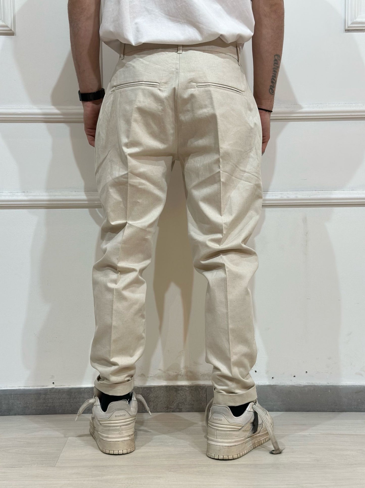 Pantalone chino cotone