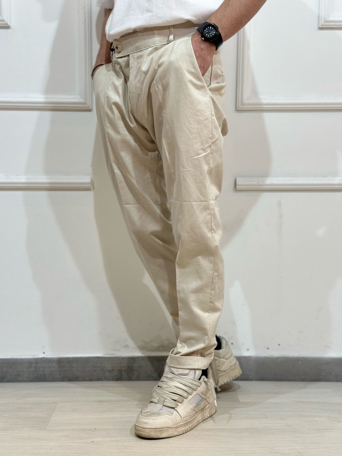 Pantalone chino cotone