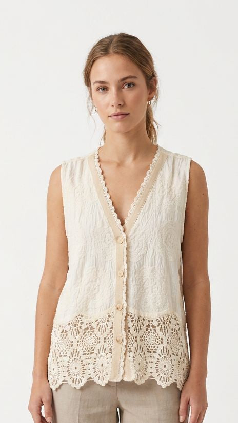 Cardigan gilet cotone
