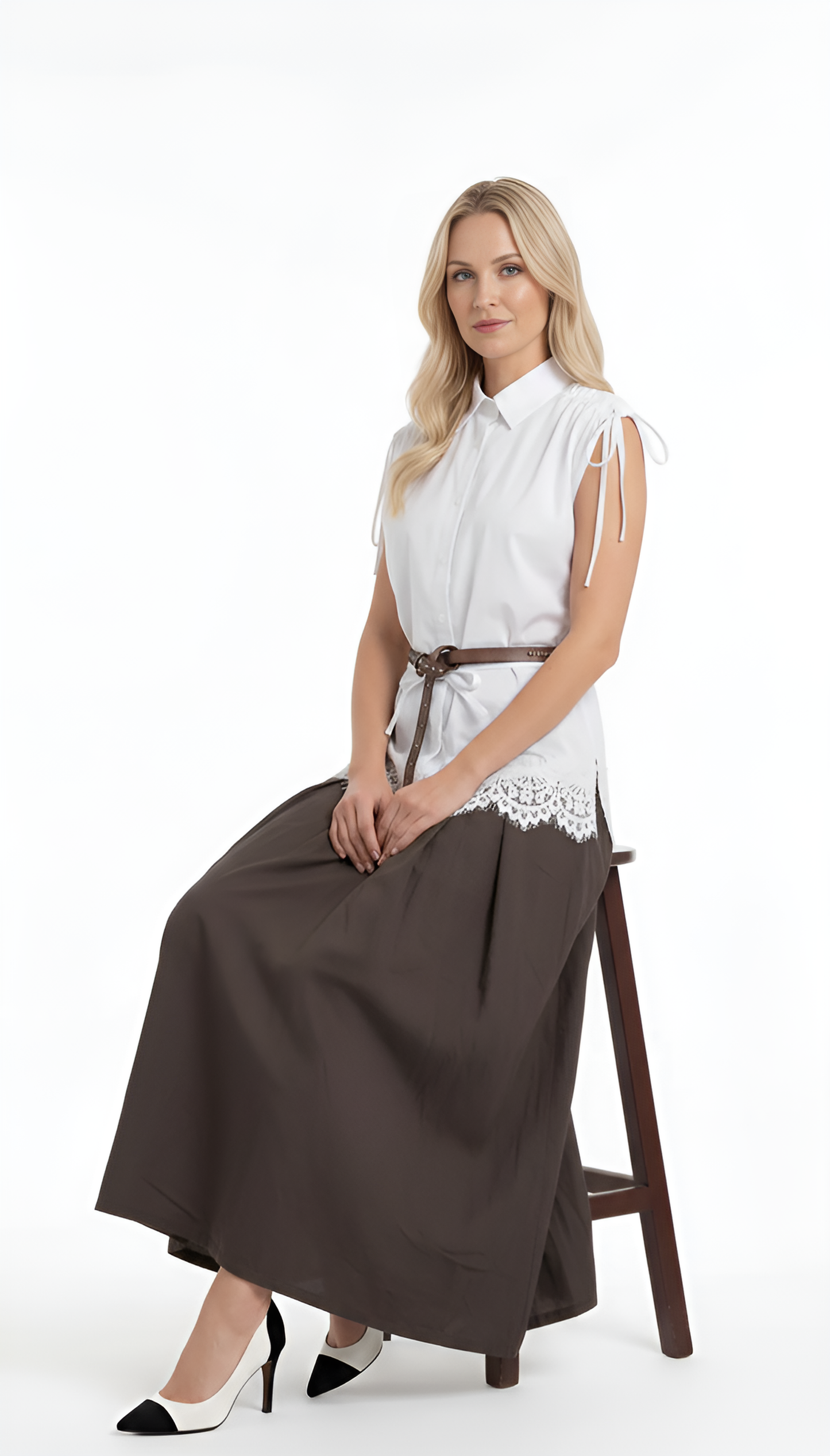 Camicia con pizzo