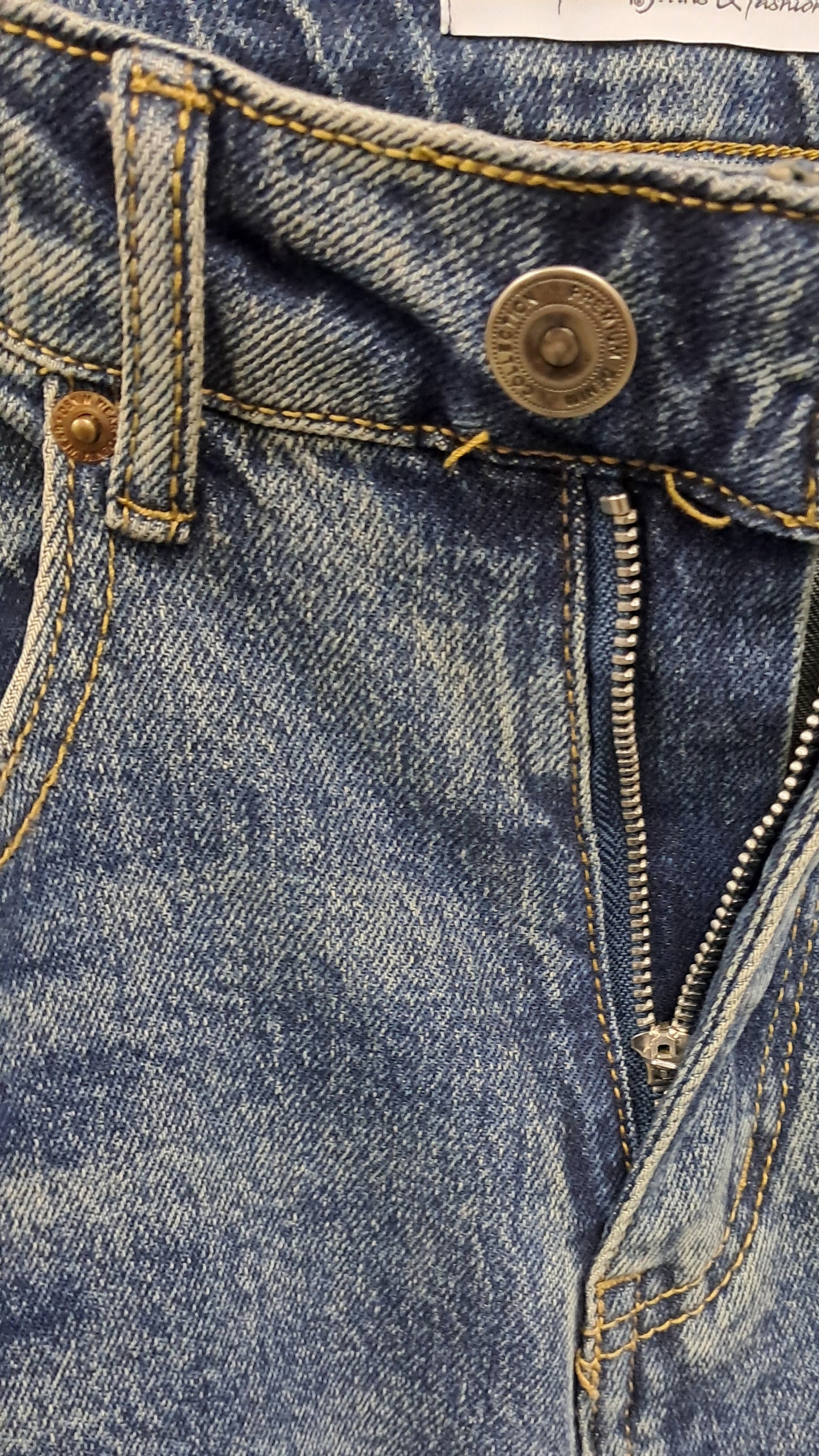 Jeans stonewashed wideleg