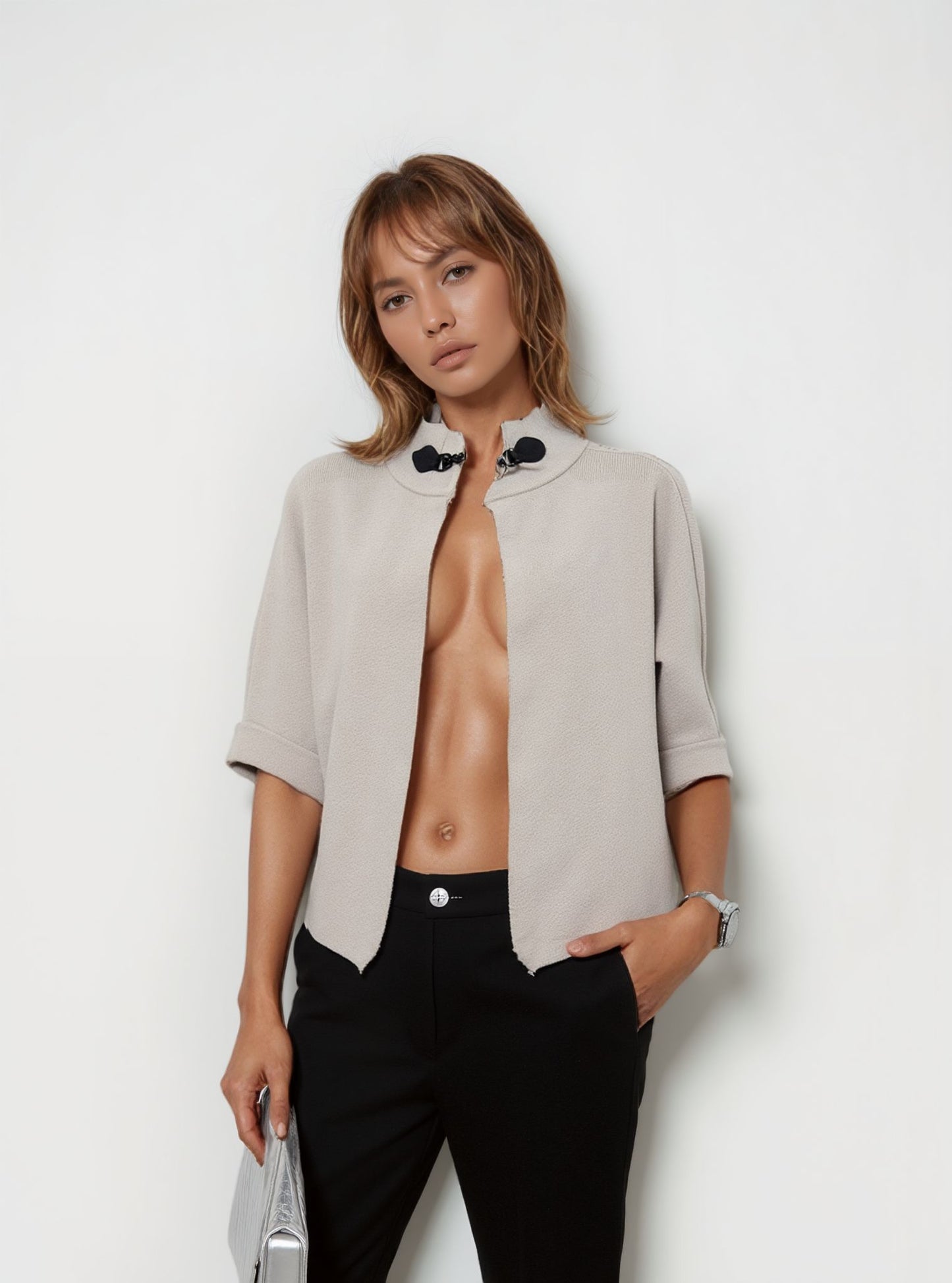 Cardigan manica kimono